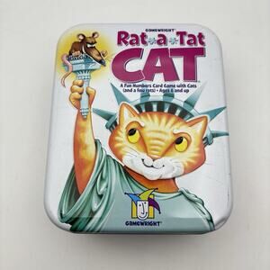 Rat A Tat Cat Card Game Deluxe Ed. Metal Collector's Tin Complete 2007 Complete